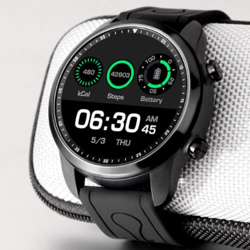  ACCDUER WiFi Smart Bluetooth-Uhr, wasserdichter Herzfrequenzmonitor IP67 und Fitness-Tracking fuer Android6.0