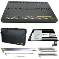 ACCEL Pedal Board for Guitar Accel FX22 Command Center Pedalboard 8 Loop Switcher with Tote Bag and 17 Cables!