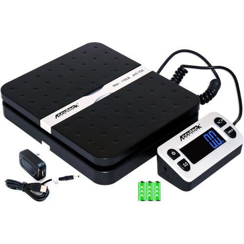  [아마존베스트]ACCUTECK ShipPro 110lbs x 0.1 oz. Digital Shipping Postal Scale, Black (W-8580-110-Black)