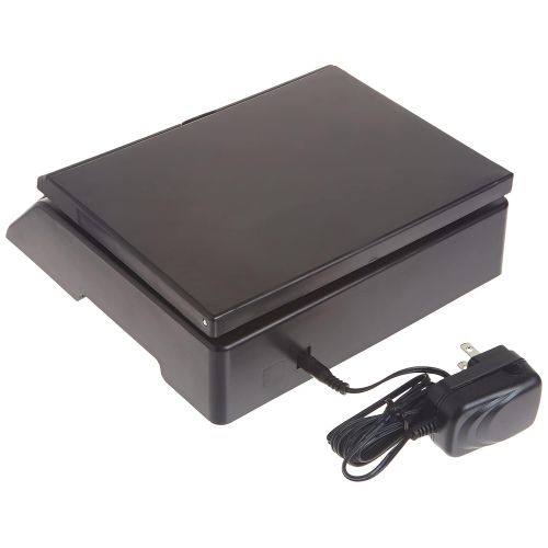  [아마존베스트]Accuteck Heavy Duty Postal Shipping Scale with Extra Large Display, Batteries and AC Adapter (A-ST85C),Black