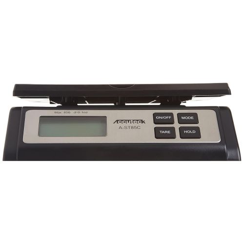  [아마존베스트]Accuteck Heavy Duty Postal Shipping Scale with Extra Large Display, Batteries and AC Adapter (A-ST85C),Black