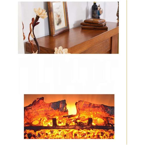  ACD Fireplace Electric Fire Insert Electric Fireplace Stove Heater,Electric Stove Heater Portable (Color : Wood Grain Color)