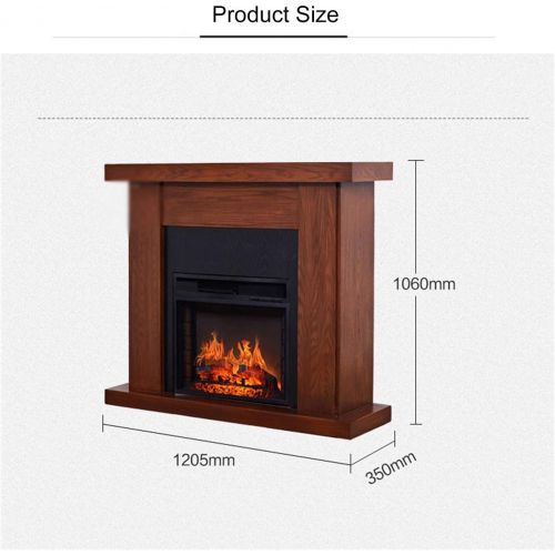  ACD Fireplace Electric Fire Insert Electric Fireplace Stove Heater,Electric Stove Heater Portable (Color : Wood Grain Color)