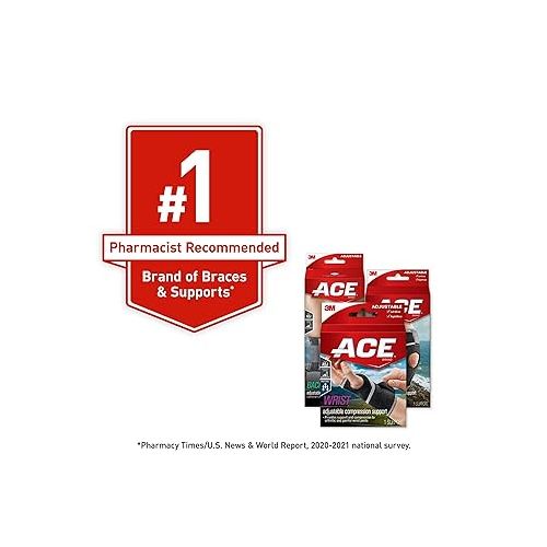  ACE Brand Reversible Wrist Brace, Wrist Support for Sore, Weak and Injured Wrists, Breathable, One Size Fits Most