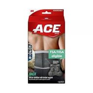 ACE Brand Deluxe Back Stabilizer with Lumbar Support, Perforated Neoprene Keeps You Cool and Your Skin Dry, Dual-Strap System, Repositionable Lumber Pad, Breathable, 32