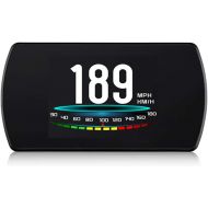 [아마존베스트]ACECAR Upgrade T800 Universal Car HUD Head Up Display Digital GPS Speedometer with Compass Driving Latitude and Longitude Speedup Test Brake Test Overspeed Alarm HD LCD Display for