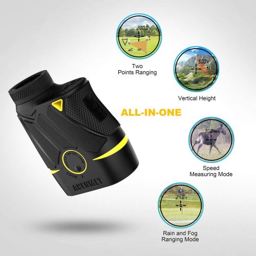  [아마존베스트]ACEGMET Golf Rangefinder, 1100 Yard Range Laser Rangefinder for Golf, Golf Rangefinder with Slope On/Off, Flag-Lock with Vibration Laser Range Finder