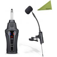 ACEMIC ST-5 Outdoor Portable Wireless Microphone for Saxophone, Wireless Instrument Stage Performance Microphone