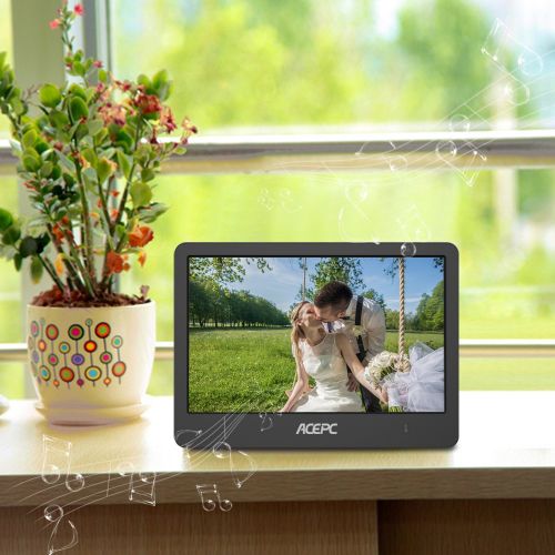  Digital Wifi Photo Frame,ACEPC P1 8 inch Digital Touch-Screen WIFI Cloud Frame with High Resolution LCD Screen and Free 10GB Cloud Storage, Built-in Speaker Slideshow Function for