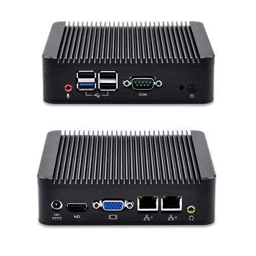  Qotom Q190s smallest Dual LAN mini pc with Quad core CPU J1900 8Gb Ram 256Gb Ssd Windows 7 Pro 300m Wireless low power pc