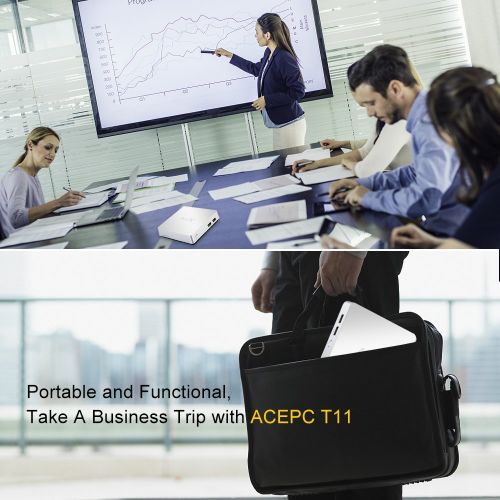  Mini PC ACEPC T11 Fanless Mini Desktop Computer Windows 10 64-bit Intel Atom x5-Z8350 Processor up to 1.92 GHz,4GB32GB,Support Dual Band WiFiBT 4.0Dual Output - HDMIVGA4K HD,S