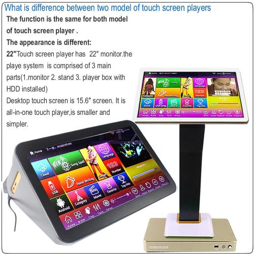  ACEUME 3TB HDD 61K Songs Mandarin+English Select Songs ,Touch Screen Karaoke Player, Free Cloud Download, Both Via Touch Screen and Mobile Device