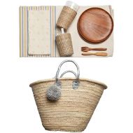 ACME Party Box Company IVV-300-50-MDG Boho Lux Picnic Basket for 2