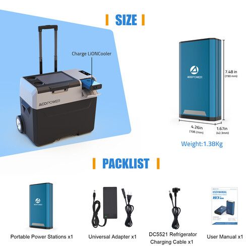  ACOPower HY-X230 Portable Power Station (193Wh, 52,000mAh)