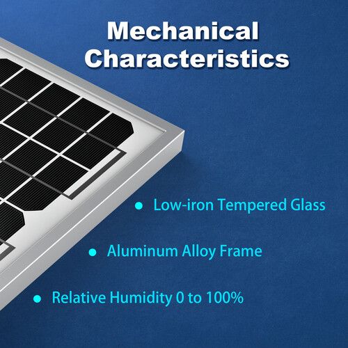  ACOPower 10-Watt Monocrystalline Solar Panel, 12V