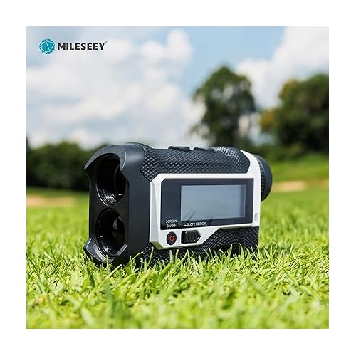  ACPOTEL Golf Rangefinder with Slope, LCD External Display with Magnetic Strip, Fast Flagpole Lock Vibration Golf Range Finder (Yd/M) Range Finder Golf | Laser Range Finder 800yd (Standard not Magnet)