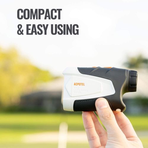  ACPOTEL Golf Rangefinder, 650 Yards Golf Rangefinder with Slope, Laser Rangefinder with 4 Modes (Slope Adjust/Flag Lock/Speed/Distance), 6X Magnification Golf Laser Rangefinder, Ac