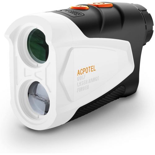  ACPOTEL Golf Rangefinder, 650 Yards Golf Rangefinder with Slope, Laser Rangefinder with 4 Modes (Slope Adjust/Flag Lock/Speed/Distance), 6X Magnification Golf Laser Rangefinder, Ac