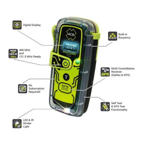  ACR ResQLink View - Buoyant GPS Personal Locator Beacon (Model PLB-425)