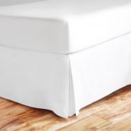 ACS Bedding California King (72x84) SIZE Split Cornor Pleated Bed Skirt With 16 Inch Drop Length Made From Finest Quality 600-TC Soft Egyptian Cotton (Solid, White)