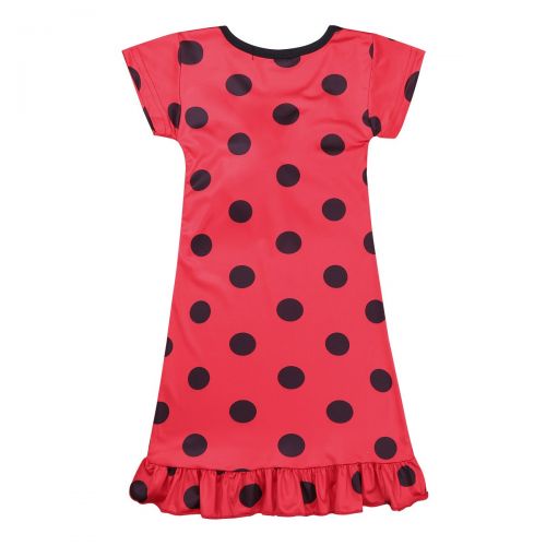  ACSUSS Kids Girls Beetle Costumes One Pieces Nightgowns Sleepwear Princess Ruffled Polka Dots Night Dress