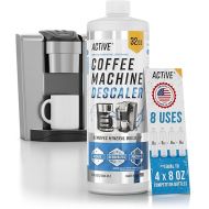 Coffee Machine Descaler Descaling Solution - 32oz (8 Uses) Compatible with Keurig, Nespresso, Breville, Delonghi, Jura, Ninja - Espresso Coffee Maker Cleaner, Coffee Pot Cleaning Limescale Remover