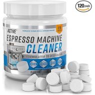 Espresso Machine Cleaning Tablets Descaling - 120 Tabs | Compatible with Breville Barista Express, Gaggia, Delonghi, Jura, Philips | Expresso Maker Backflush Oil Remover Solution Cleaner Clean Tablet
