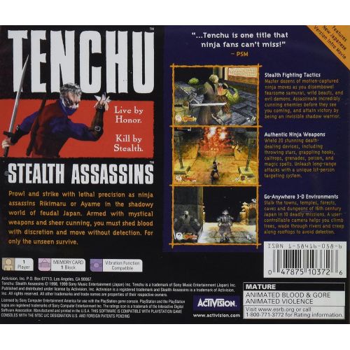  Activision Tenchu: Stealth Assassins