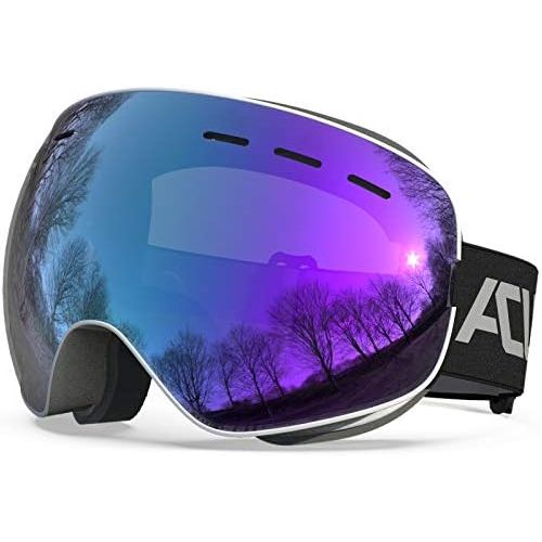  ACURE Ski Goggles, Snow Snowboard Goggles Anti Fog UV400 Protection for Men Women Kids