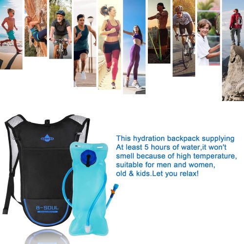  ACVCY Hydration Backpack with 2L Water Bladder, Backpack Reservoirs Water Bladder Daypack for Festivals, Raves, Running, Hiking, Biking (2 Pack)