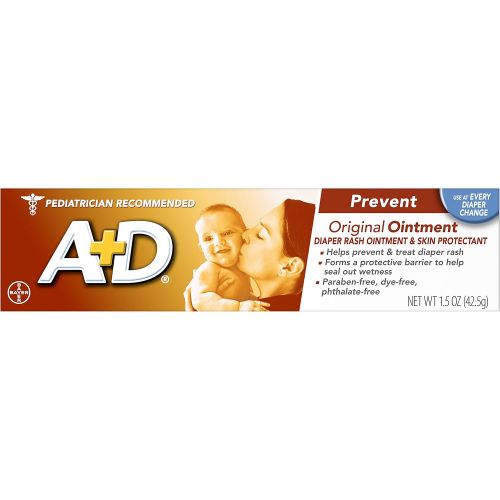  [아마존베스트]A&D A & D Diaper Rash Ointment & Skin Protectant, Original -1.5 ounces - 2 Pack