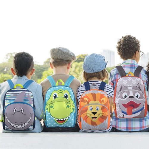  AD Sutton Kids Critter Animal School Backpack for Boys and Girls