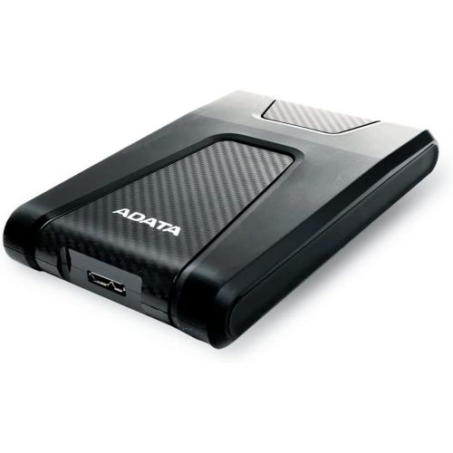  ADATA HD650 1TB Anti-Shock External Hard Drive, Black (AHD650-1TU31-CBK)