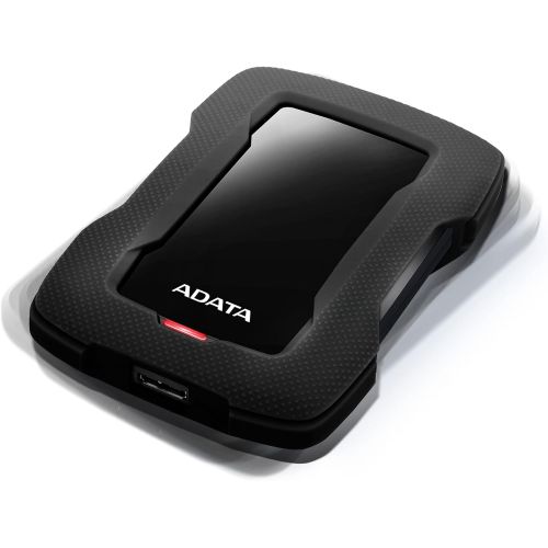  ADATA HD330 4TB USB 3.1 Shock-Resistant Extra Slim External Hard Drive Black (AHD330-4TU31-CBK)