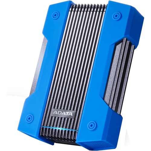  ADATA HD830 5TB Ruggedized IP68 Extra Strength USB3.1 Waterproof Dustproof Drop-Proof External Hard Drive Blue (AHD830-5TU31-CBL)