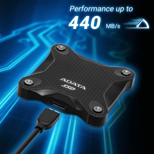  [아마존베스트]ADATA Entry Series SD600Q: 240GB Black External SSD USB 3.1 Gaming Console Compatible