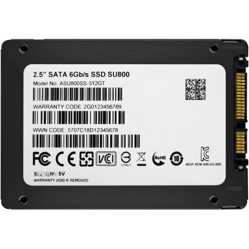  ADATA SU800 128GB 3D-NAND 2.5 Inch SATA III High Speed up to 560MBs Read Solid State Drive (ASU800SS-128GT-C)