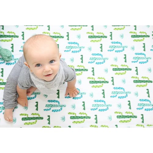  100% Organic Cotton Fitted Crib Sheet by ADDISON BELLE - Premium Baby Bedding - Soft, Breathable...