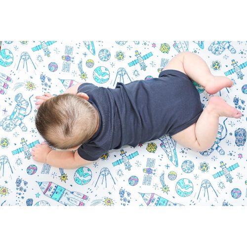  100% Organic Cotton Fitted Crib Sheet by ADDISON BELLE - Premium Baby Bedding - Soft, Breathable...