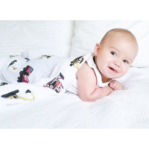  100% Organic Muslin Swaddle Blanket by ADDISON BELLE - Oversized 47 inches x 47 inches - Best...
