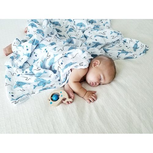  100% Organic Muslin Swaddle Blanket by ADDISON BELLE - Oversized 47 inches x 47 inches - Best...