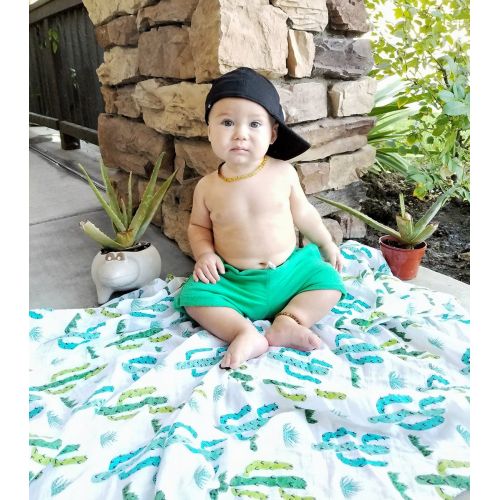  100% Organic Muslin Swaddle Blanket by ADDISON BELLE - Oversized 47 inches x 47 inches - Best...