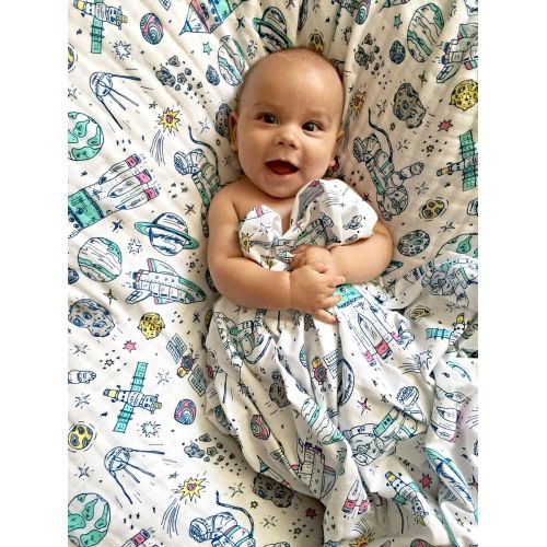  100% Organic Muslin Swaddle Blanket by ADDISON BELLE - Oversized 47 inches x 47 inches - Best...