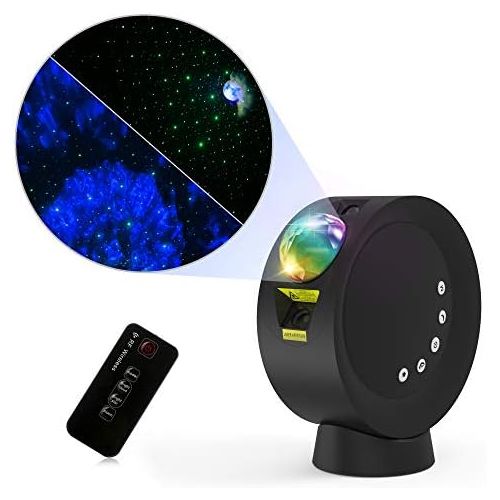  [아마존베스트]ADDSMILE StarProjectorGalaxyMoonNightLightforKidsBedroom Remote Control 4000mAh Battery Nebula Projector Lamp for Game Room Party Decor Mood Lighting Ambiance Gi