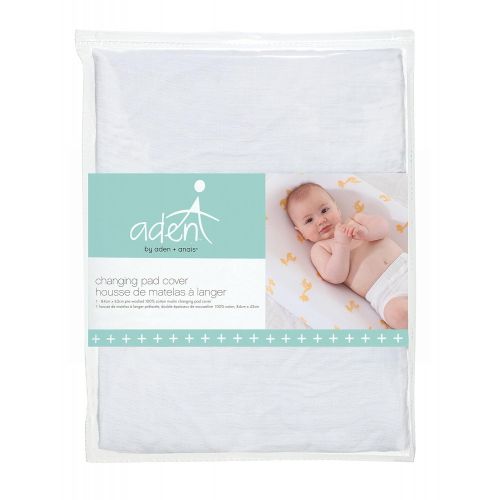  aden by aden + Anais Changing Pad Cover, Solid White