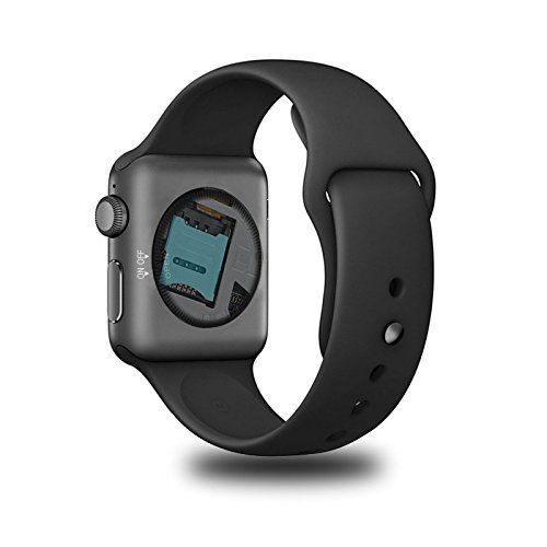  ADG DM09 Bluetooth SmartWatch 2.5D ARC HD Screen Support SIM Card Wearable Devices Smartphone Fitness Tracker For IOS Android(Black)