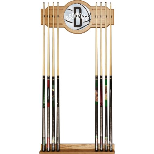  ADG Source NBA Cue Rack with Mirror - Fade - Brooklyn Nets