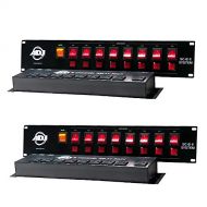 American DJ ADJ SC-8 II System 8 Ch Low Voltage Switch Controller wRelay Pack (2 Pack)
