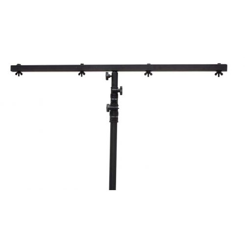  ADJ Products American DJ 9 Ft Black Lighting Tripod T-Bar Light Stand wCross Bar | LTS-6 (4 Pack)