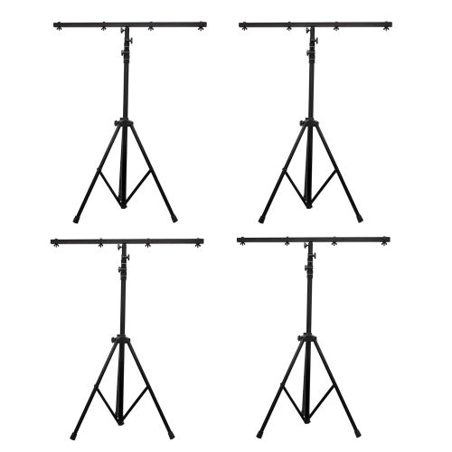  ADJ Products American DJ 9 Ft Black Lighting Tripod T-Bar Light Stand wCross Bar | LTS-6 (4 Pack)